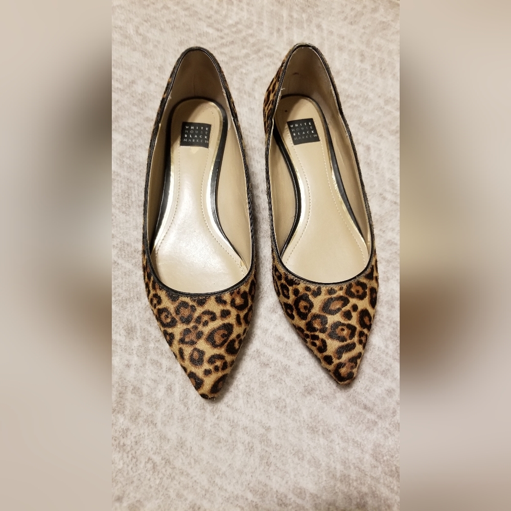 WHBM Cheetah Print Flats